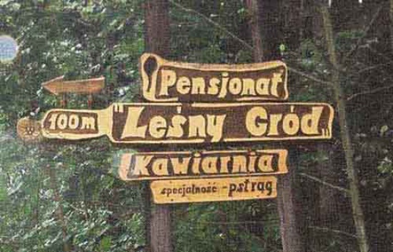 Tablice adresowe i reklamowe - ręcznie rzeźbione